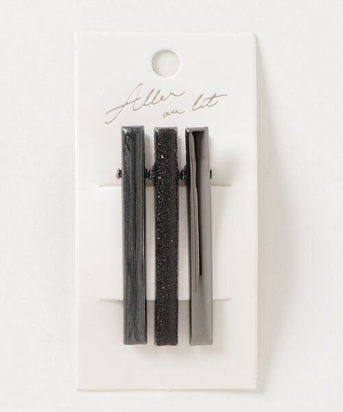 aller au lit(アレオリ)の「FT:aller au lit(アレオリ) クリップ3本セット(バレッタ/ヘアクリップ・レディース・ブラック/ゴールド・FREE)」の4枚目の写真