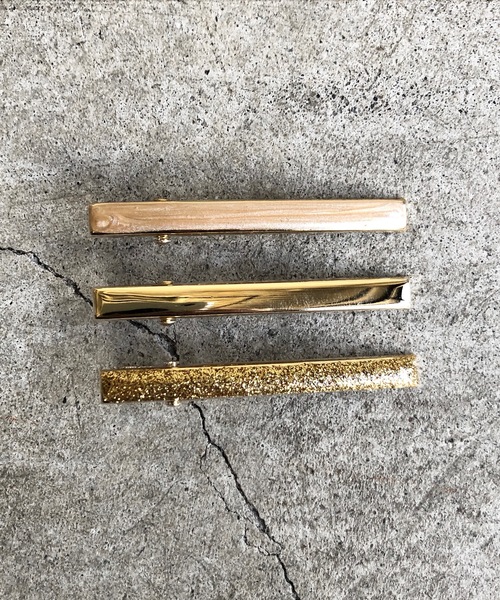 aller au lit(アレオリ)の「FT:aller au lit(アレオリ) クリップ3本セット(バレッタ/ヘアクリップ・レディース・ブラック/ゴールド・FREE)」の8枚目の写真