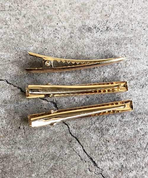 aller au lit(アレオリ)の「FT:aller au lit(アレオリ) クリップ3本セット(バレッタ/ヘアクリップ・レディース・ブラック/ゴールド・FREE)」の6枚目の写真