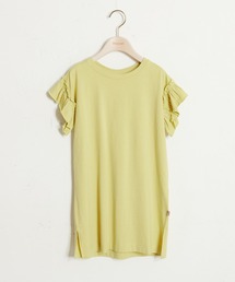 USAコットン肩フリルワンピース