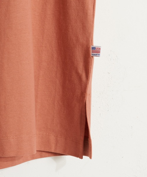 DISCOAT（ディスコート）の「USAコットン肩フリルワンピース（ワンピース・キッズ・ライム/オレンジ/モカ/チャコールグレー・140/130/120）」の5枚目の写真