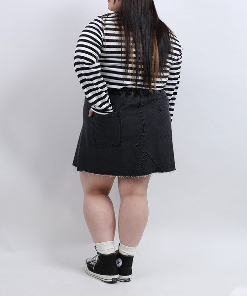 PUNYUS（プニュズ）の「デニムミニスカート（デニムスカート・レディース・ブルー系その他/ブラック/インディゴブルー・2/4/1/3）」の8枚目の写真