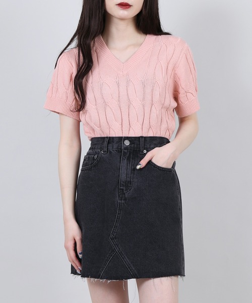 PUNYUS（プニュズ）の「デニムミニスカート（デニムスカート・レディース・ブルー系その他/ブラック/インディゴブルー・2/4/1/3）」の5枚目の写真