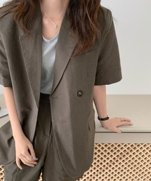 ABITOKYO | 綿麻オーバーテーラードジャケット(テーラードジャケット)