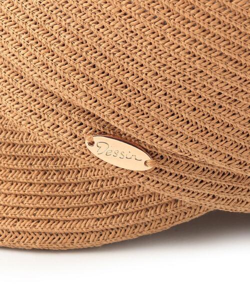 Dessin（デッサン）の「◆ウォッシャブルペーパーキャスケット（キャスケット・レディース・ネイビー/キャメル・00）」の9枚目の写真