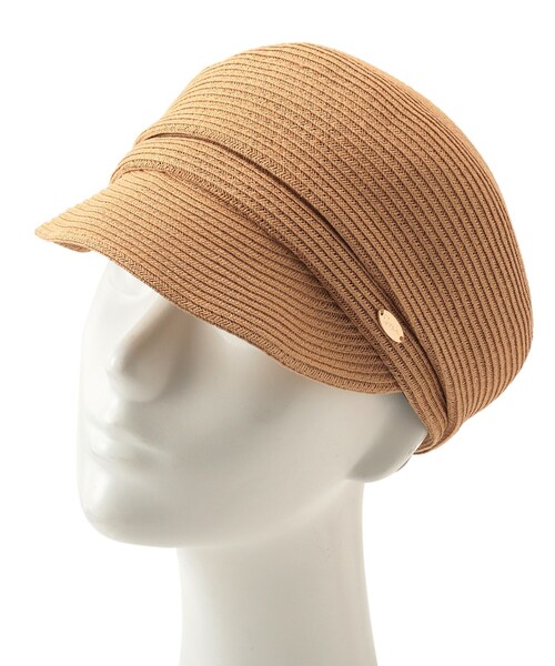 Dessin（デッサン）の「◆ウォッシャブルペーパーキャスケット（キャスケット・レディース・ネイビー/キャメル・00）」の5枚目の写真