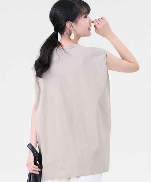 RAG MACHINE（ラグマシーン）の「【RAG MACHINE】ロゴプリントノースリーブ（タンクトップ・レディース・ホワイト/ベージュ/ブラック・M/L）」の17枚目の写真