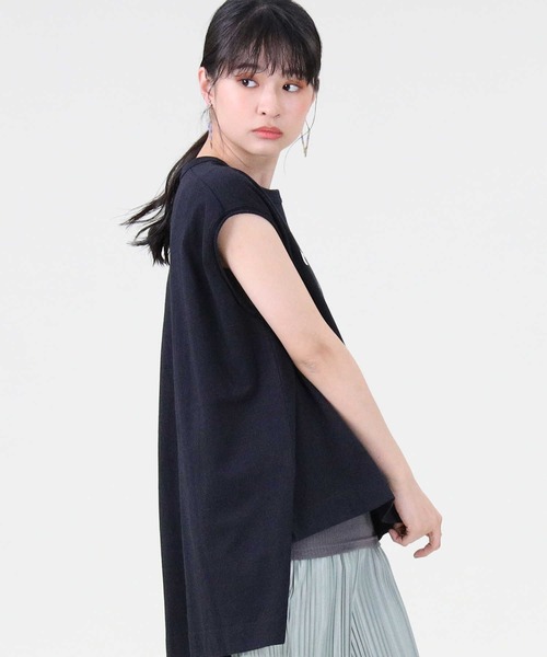 RAG MACHINE（ラグマシーン）の「【RAG MACHINE】ロゴプリントノースリーブ（タンクトップ・レディース・ホワイト/ベージュ/ブラック・M/L）」の12枚目の写真