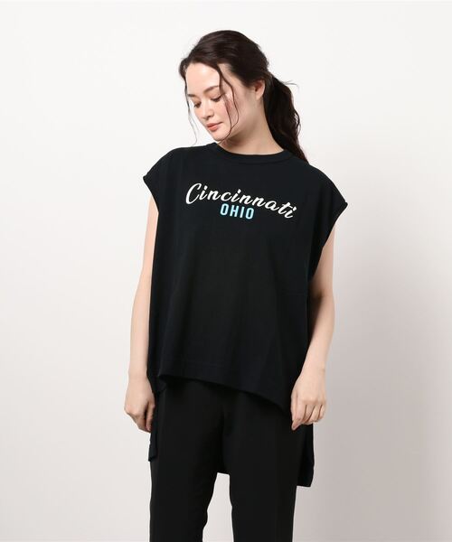 RAG MACHINE（ラグマシーン）の「【RAG MACHINE】ロゴプリントノースリーブ（タンクトップ・レディース・ホワイト/ベージュ/ブラック・M/L）」の14枚目の写真