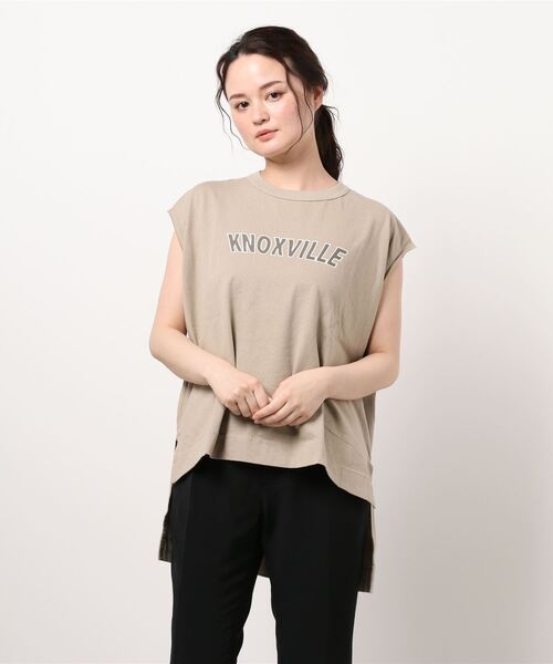 RAG MACHINE（ラグマシーン）の「【RAG MACHINE】ロゴプリントノースリーブ（タンクトップ・レディース・ホワイト/ベージュ/ブラック・M/L）」の18枚目の写真