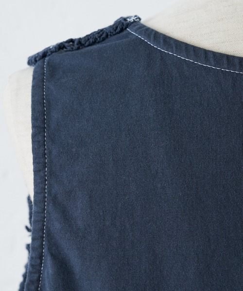 BEARDSLEY（ビアズリー）の「ヴィンテージレースタンク（Tシャツ/カットソー・レディース・ネイビー/ベージュ・FREE）」の19枚目の写真