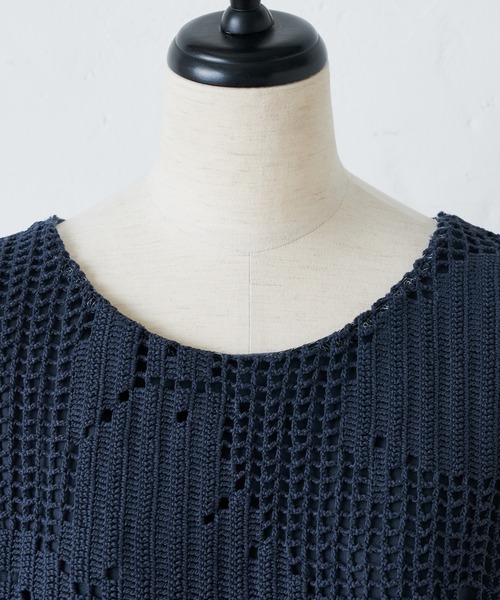 BEARDSLEY（ビアズリー）の「ヴィンテージレースタンク（Tシャツ/カットソー・レディース・ネイビー/ベージュ・FREE）」の21枚目の写真