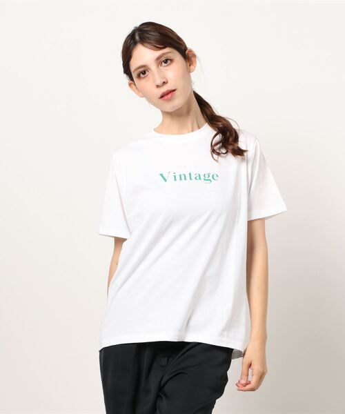 DONOBAN(ドノバン)の「VINTAGE TEE(Tシャツ/カットソー・レディース・チャコールグレー/杢グレー/ホワイト・F)」の13枚目の写真