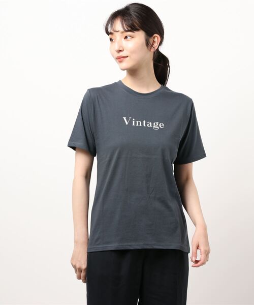 DONOBAN(ドノバン)の「VINTAGE TEE(Tシャツ/カットソー・レディース・チャコールグレー/杢グレー/ホワイト・F)」の14枚目の写真