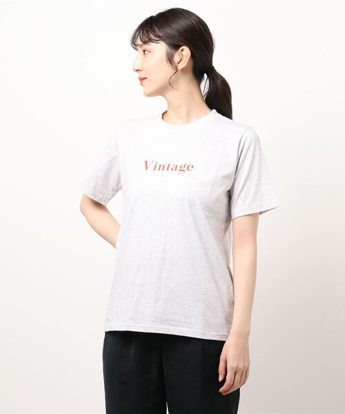 DONOBAN(ドノバン)の「VINTAGE TEE(Tシャツ/カットソー・レディース・チャコールグレー/杢グレー/ホワイト・F)」の15枚目の写真