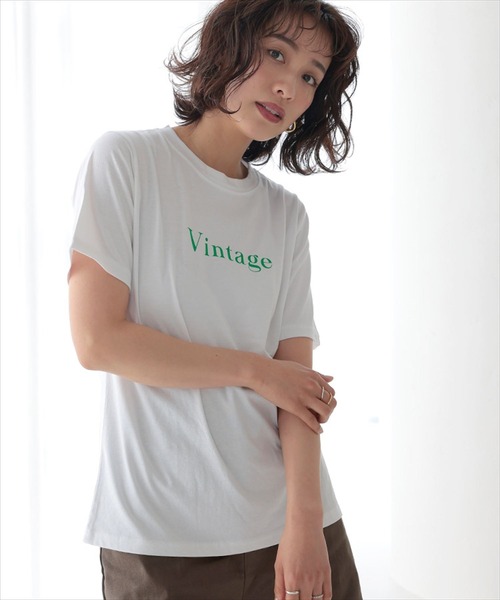 DONOBAN(ドノバン)の「VINTAGE TEE(Tシャツ/カットソー・レディース・チャコールグレー/杢グレー/ホワイト・F)」の16枚目の写真