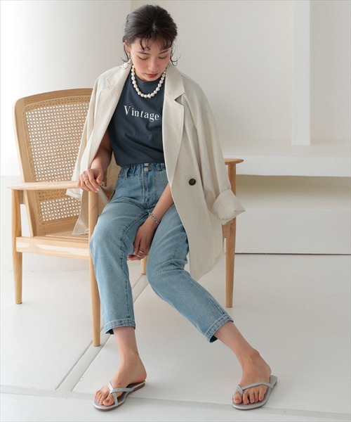 DONOBAN(ドノバン)の「VINTAGE TEE(Tシャツ/カットソー・レディース・チャコールグレー/杢グレー/ホワイト・F)」の19枚目の写真