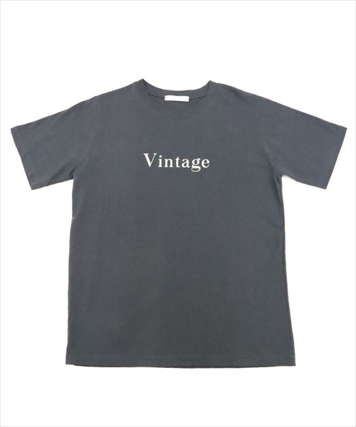 DONOBAN(ドノバン)の「VINTAGE TEE(Tシャツ/カットソー・レディース・チャコールグレー/杢グレー/ホワイト・F)」の11枚目の写真