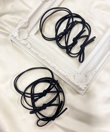 WEGO/【6点セット】リボン細ヘアゴム