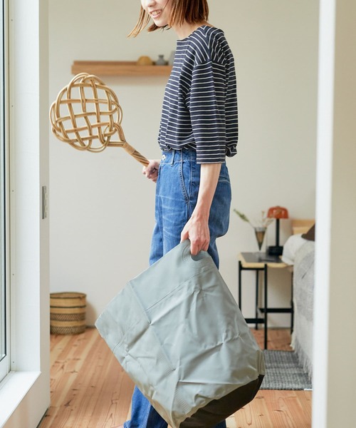 URBAN RESEARCH DOORS（アーバンリサーチドアーズ）の「コットンリネン畦ボーダーカットソー（Tシャツ/カットソー・レディース・ブルー系その他/ホワイト系その他・ONE）」の10枚目の写真