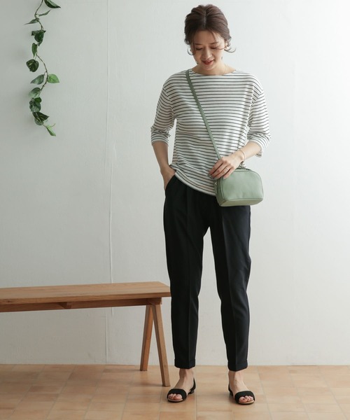 URBAN RESEARCH DOORS（アーバンリサーチドアーズ）の「コットンリネン畦ボーダーカットソー（Tシャツ/カットソー・レディース・ブルー系その他/ホワイト系その他・ONE）」の20枚目の写真