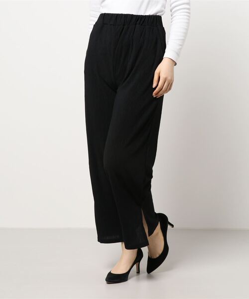 Samansa Mos2 blue(サマンサモスモスブルー)の「楊柳カットパンツ(その他パンツ・レディース・ブラック/グリーン/モカ・フリ-)」の2枚目の写真