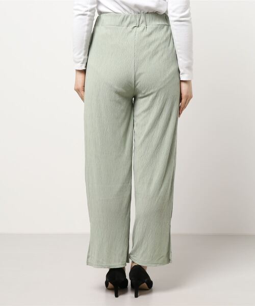 Samansa Mos2 blue(サマンサモスモスブルー)の「楊柳カットパンツ(その他パンツ・レディース・ブラック/グリーン/モカ・フリ-)」の5枚目の写真