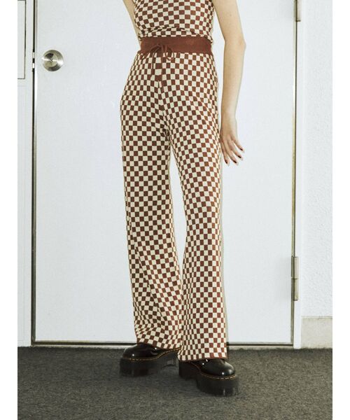 jouetie（ジュエティ）の「ジャガードニットパンツ（その他パンツ・レディース・グレー/ブラック/ピンク/ブラウン・MEDIUM）」の3枚目の写真