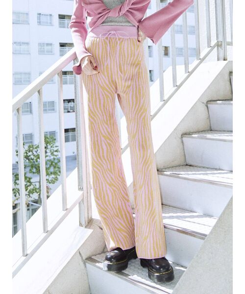 jouetie（ジュエティ）の「ジャガードニットパンツ（その他パンツ・レディース・グレー/ブラック/ピンク/ブラウン・MEDIUM）」の9枚目の写真