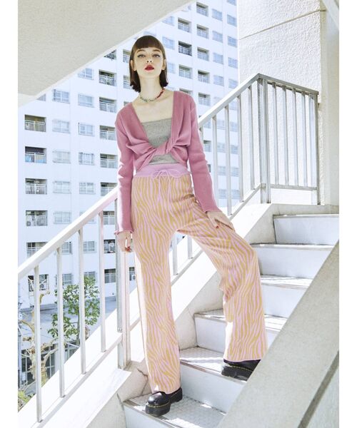 jouetie（ジュエティ）の「ジャガードニットパンツ（その他パンツ・レディース・グレー/ブラック/ピンク/ブラウン・MEDIUM）」の11枚目の写真