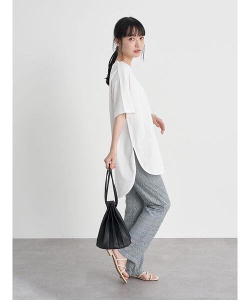 earth music&ecology（アースミュージックアンドエコロジー）の「レースパンツ ＊（その他パンツ・レディース・アイボリー/チャコールグレー/グレイッシュベージュ/ミント・FREE）」の13枚目の写真