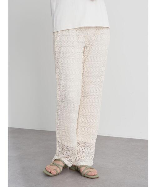 earth music&ecology（アースミュージックアンドエコロジー）の「レースパンツ ＊（その他パンツ・レディース・アイボリー/チャコールグレー/グレイッシュベージュ/ミント・FREE）」の17枚目の写真