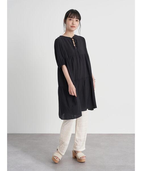 earth music&ecology（アースミュージックアンドエコロジー）の「レースパンツ ＊（その他パンツ・レディース・アイボリー/チャコールグレー/グレイッシュベージュ/ミント・FREE）」の18枚目の写真