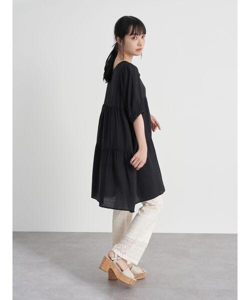 earth music&ecology（アースミュージックアンドエコロジー）の「レースパンツ ＊（その他パンツ・レディース・アイボリー/チャコールグレー/グレイッシュベージュ/ミント・FREE）」の19枚目の写真