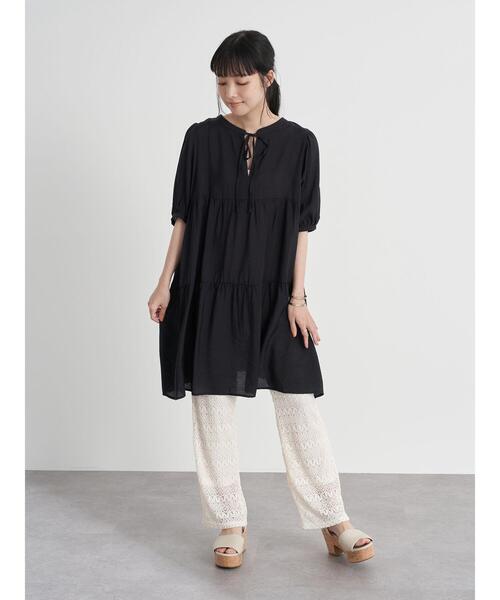 earth music&ecology（アースミュージックアンドエコロジー）の「レースパンツ ＊（その他パンツ・レディース・アイボリー/チャコールグレー/グレイッシュベージュ/ミント・FREE）」の21枚目の写真