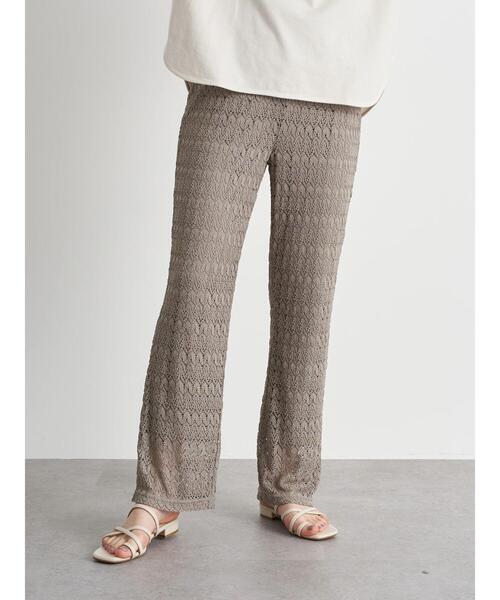 earth music&ecology（アースミュージックアンドエコロジー）の「レースパンツ ＊（その他パンツ・レディース・アイボリー/チャコールグレー/グレイッシュベージュ/ミント・FREE）」の22枚目の写真