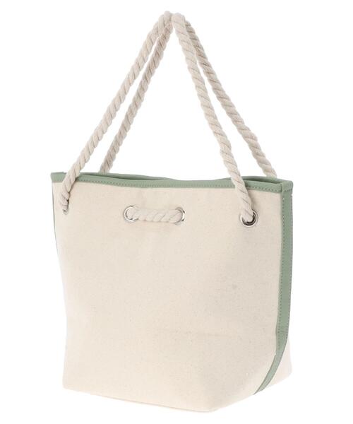 Green　Parks（グリーンパークス）の「・キャンバスバケツバッグ＊＊（トートバッグ・レディース・ブラック/ブラウン/グリーン/アイボリー・FREE）」の19枚目の写真