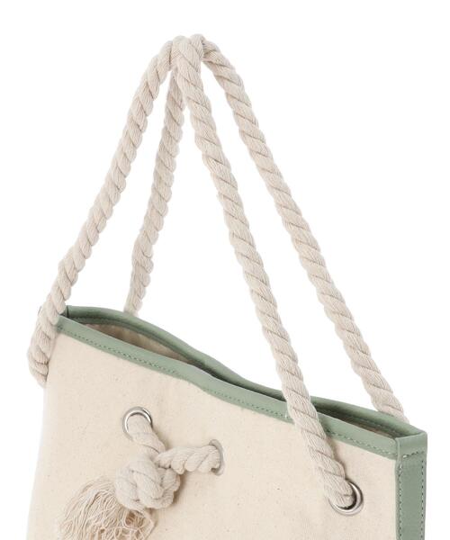 Green　Parks（グリーンパークス）の「・キャンバスバケツバッグ＊＊（トートバッグ・レディース・ブラック/ブラウン/グリーン/アイボリー・FREE）」の21枚目の写真