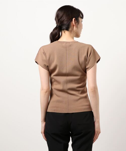 RIM.ARK(リムアーク)の「Basic summer knit tops(Tシャツ/カットソー・レディース・ホワイト/ブラック/ベージュ・38/36)」の19枚目の写真