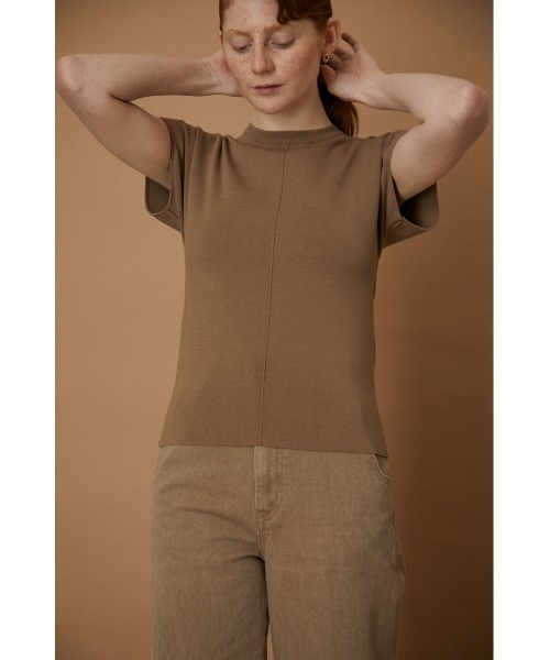 RIM.ARK(リムアーク)の「Basic summer knit tops(Tシャツ/カットソー・レディース・ホワイト/ブラック/ベージュ・38/36)」の20枚目の写真