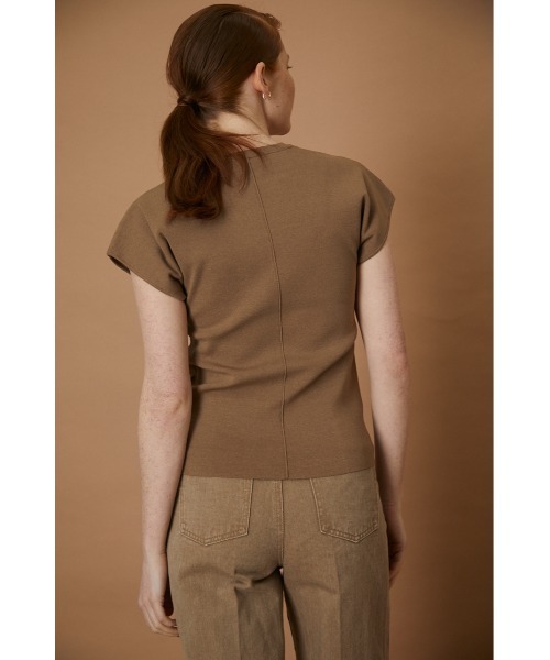 RIM.ARK(リムアーク)の「Basic summer knit tops(Tシャツ/カットソー・レディース・ホワイト/ブラック/ベージュ・38/36)」の15枚目の写真