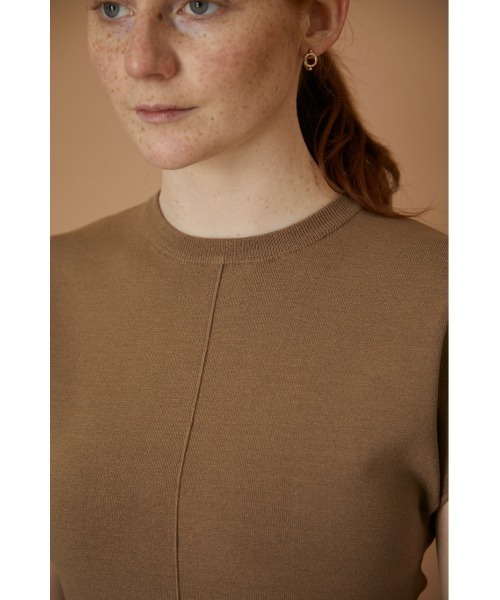 RIM.ARK(リムアーク)の「Basic summer knit tops(Tシャツ/カットソー・レディース・ホワイト/ブラック/ベージュ・38/36)」の11枚目の写真