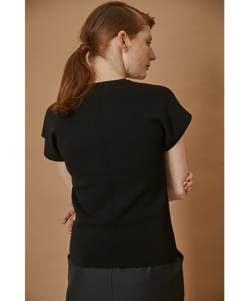 RIM.ARK(リムアーク)の「Basic summer knit tops(Tシャツ/カットソー・レディース・ホワイト/ブラック/ベージュ・38/36)」の21枚目の写真