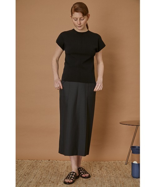 RIM.ARK(リムアーク)の「Basic summer knit tops(Tシャツ/カットソー・レディース・ホワイト/ブラック/ベージュ・38/36)」の9枚目の写真