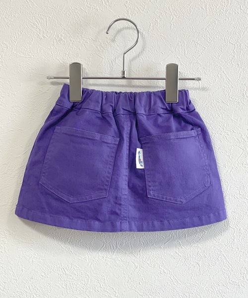 JIPPON(ジポン)の「オーバーダイミニスカート(kids/XS~L)(スカート・キッズ・パープル/ピンク/アイボリー・S/M/L/XS)」の2枚目の写真