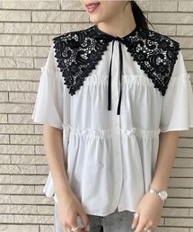 AS KNOW AS PINKY | セーラーフラワーカラー付け襟(付け襟)