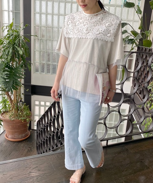 AS KNOW AS PINKY（アズノゥアズピンキー）の「セーラーフラワーカラー付け襟（付け襟・レディース・ブラック/オフホワイト・FREE）」の11枚目の写真