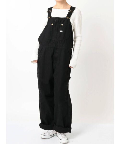 Lee(リー)の「【Lee】OVERALLS(サロペット/オーバーオール・レディース・ブラック/ブルー・MEDIUM/SMALL)」の1枚目の写真