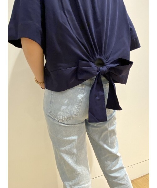 GAP(ギャップ)の「タイバックTシャツ(Tシャツ/カットソー・レディース・ホワイト/ブラック/ネイビー/その他・S/M/L/XL/XS/XXS)」の6枚目の写真