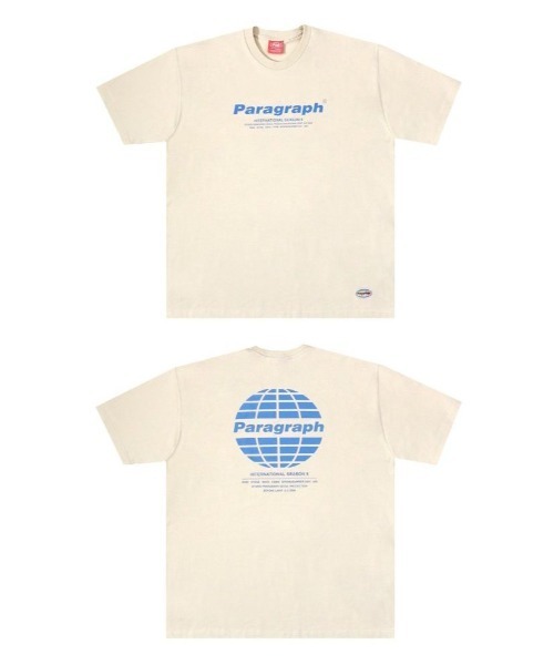 Paragraph（パラグラフ）の「Paragraph/パラグラフ/ロゴプリント半袖Tシャツ/Logo Tee/PARAGRAPH_NO.28（Tシャツ/カットソー・メンズ・ホワイト/チャコールグレー/ブラック/ベージュ/パープル/ネイビー/グレー/グリーン/アイボリー/ミント・FREE）」の3枚目の写真